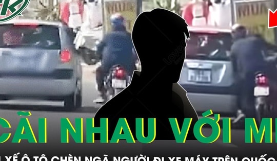 Ô tô chèn ngã người đi xe máy trên Quốc lộ, tài xế nói do cãi nhau với mẹ