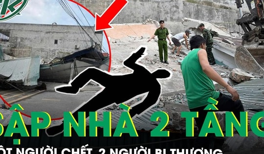 Hiện trường tan hoang vụ sập nhà 2 tầng ở Quảng Ninh khiến một người chết, 2 người bị thương
