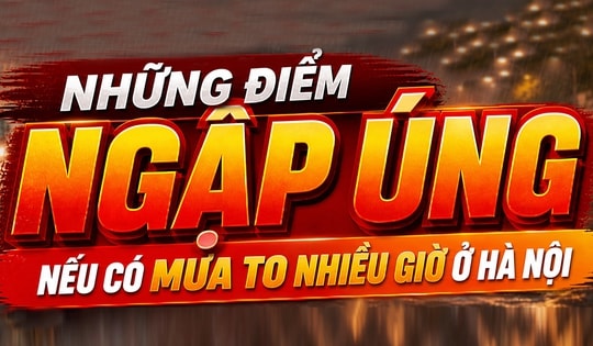 Những điểm ngập úng nếu mưa to nhiều giờ ở Hà Nội