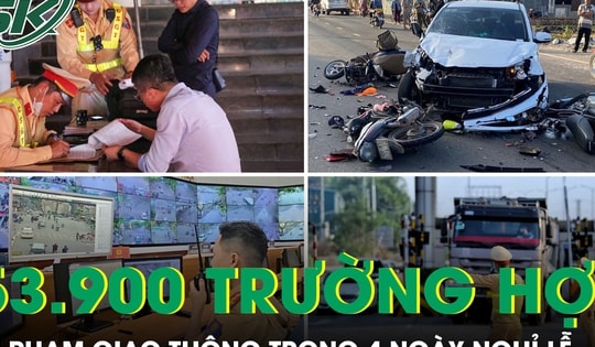 Xử lý hơn 53.900 trường hợp vi phạm giao thông trong 4 ngày nghỉ lễ