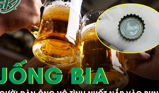 Người đàn ông vô tình nuốt nắp chai bia vào bụng khi say xỉn