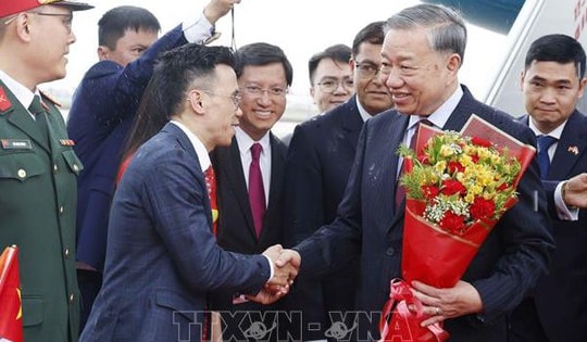 Tổng Bí thư, Chủ tịch nước Tô Lâm bắt đầu thăm cấp Nhà nước Cộng hòa Ấn Độ