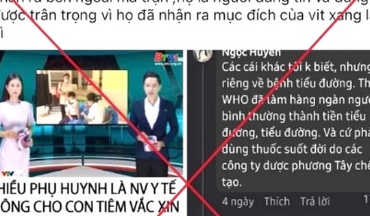Đăng tin sai sự thật 'nhân viên y tế không cho con tiêm vắc-xin COVID 19' để bán hàng