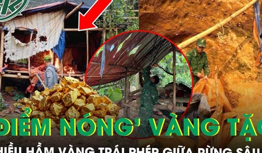 Đột kích ‘điểm nóng’ vàng tặc giữa rừng sâu ở Huế, lộ nhiều hầm vàng trái phép