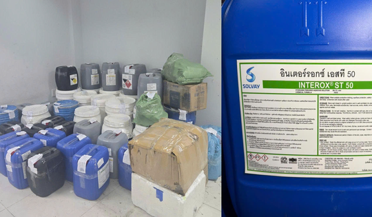 Triệt phá đường dây sản xuất giấm giả từ acid công nghiệp tại TPHCM