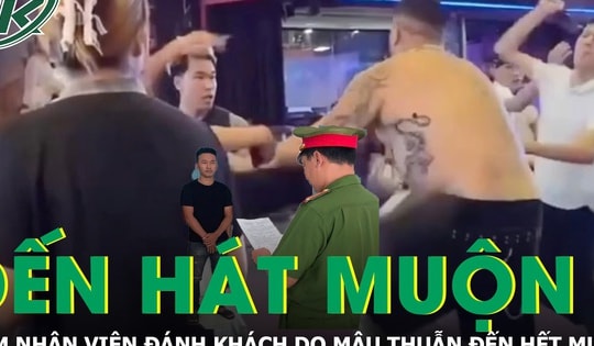 Nam nhân viên quán karaoke đánh khách do mâu thuẫn đến hát muộn