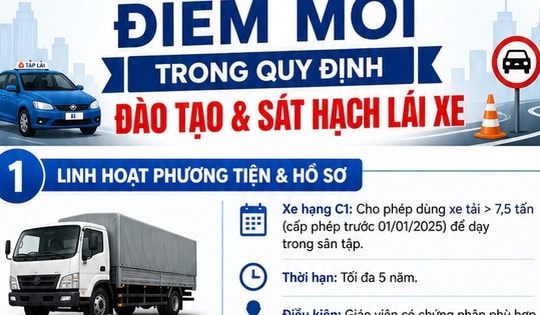 Những điểm mới trong đào tạo, sát hạch lái xe có hiệu lực từ 1/7