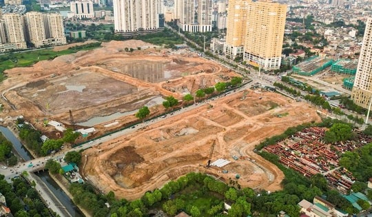 Hồ điều hòa Mễ Trì - Đồng Bông 2 gấp rút về đích trước mùa mưa