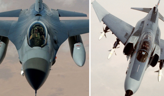 Tiêm kích F-4 Iran giao chiến F-16 Mỹ trong không phận Saudi Arabia