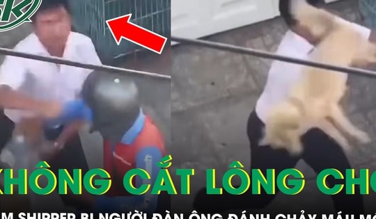 Từ chối cắt lông chó, nam shipper bị người đàn ông đánh chảy máu miệng ở TPHCM