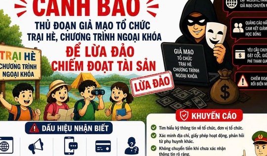 Cảnh báo giả mạo 'trại hè quân đội', 'học kỳ công an' lừa phụ huynh chuyển tiền