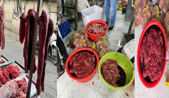 Ngâm thịt lợn vào hóa chất để 'biến' thành thịt bò, 2 đối tượng thu hơn 9 tỷ đồng