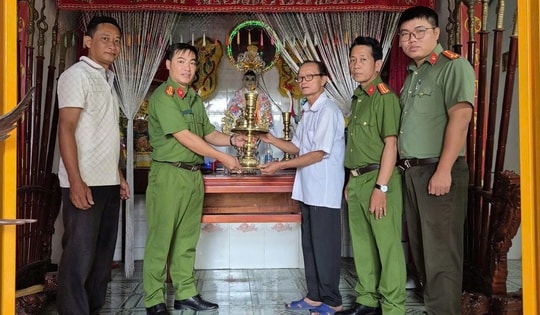 Bắt đối tượng trộm tài sản tại Miếu Bà Chúa Xứ