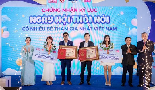 'Ngày hội thôi nôi' quy tụ hàng trăm gia đình, hướng tới xác lập kỷ lục Việt Nam