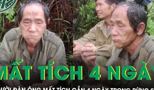 Vỡ òa khoảnh khắc tìm thấy người đàn ông hái thảo dược mất tích gần 4 ngày trong rừng sâu
