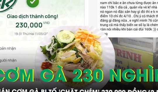 Thực khách tố quán cơm gà ở Đà Nẵng ‘chặt chém’ 2 đĩa cơm giá 230.000 đồng, chính quyền vào cuộc