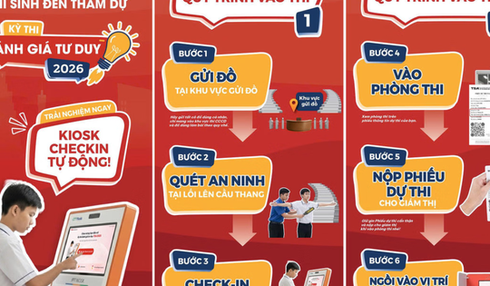 Lưu ý quan trọng với thí sinh tham dự thi đánh giá tư duy đợt cuối năm 2026