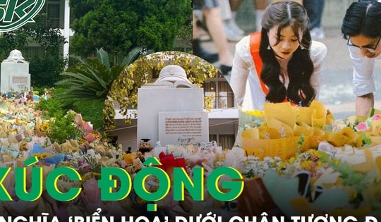 Xúc động khi biết ý nghĩa ‘biển hoa’ dưới chân tượng đài ở Đại học Bách khoa Hà Nội
