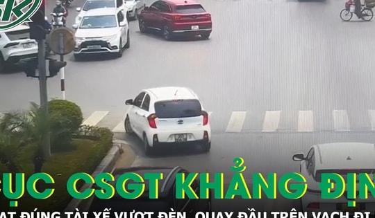 Cục CSGT khẳng định phạt đúng tài xế vượt đèn, quay đầu trên vạch đi bộ