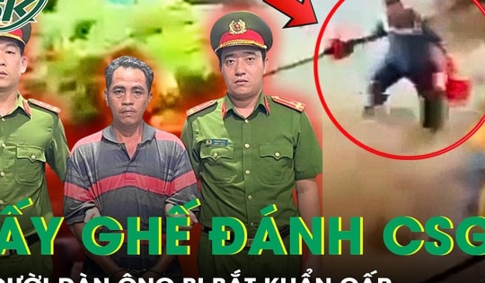 Bắt người đàn ông dùng ghế đánh CSGT để giải cứu anh trai vi phạm nồng độ cồn