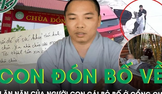 Xót xa lời ăn năn của người con gái đưa bố đẻ bỏ ở cổng chùa: “Chúng con xuống đón bố về”