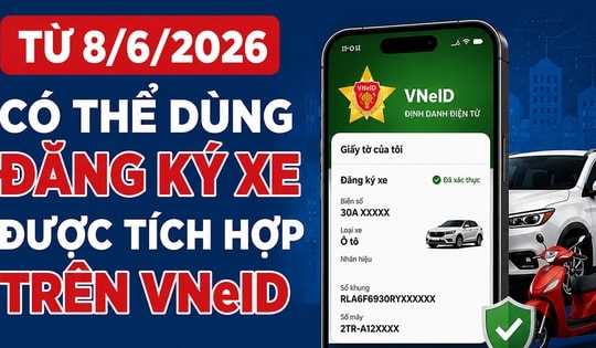 Có thể dùng đăng ký xe được tích hợp trên VNeID