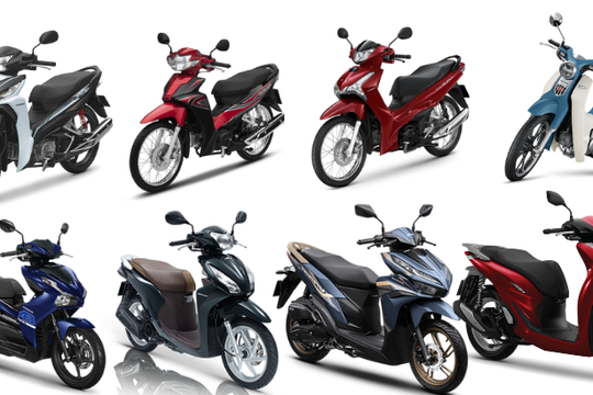 Cập nhật bảng giá xe máy Honda tháng 5/2026 mới nhất
