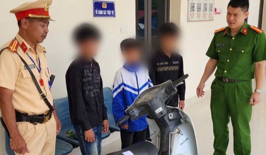 Giao xe máy cho trẻ em điều khiển, một người bị phạt 9 triệu đồng