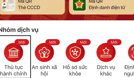 Chi tiết các thủ tục hành chính người dân có thể làm trên VNeID
