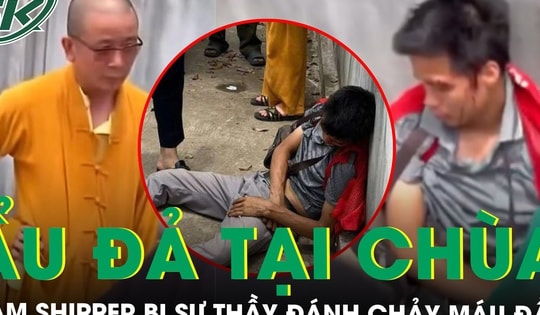 Công an xác minh vụ shipper bị sư thầy đánh chảy máu đầu tại khu vực chùa ở Hưng Yên