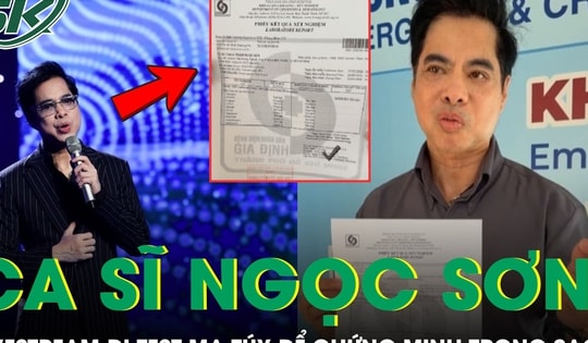 Ca sĩ Ngọc Sơn livestream đi test ma túy để chứng minh trong sạch giữa ồn ào