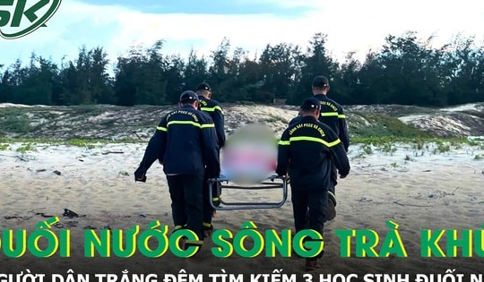 Thương tâm vụ 3 trẻ em đuối nước trên sông Trà Khúc, người dân trắng đêm tìm kiếm