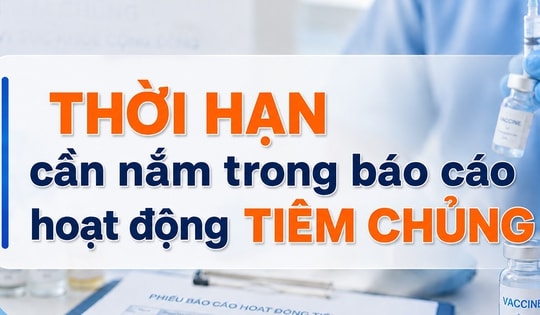 Thời hạn cần nắm trong báo cáo hoạt động tiêm chủng