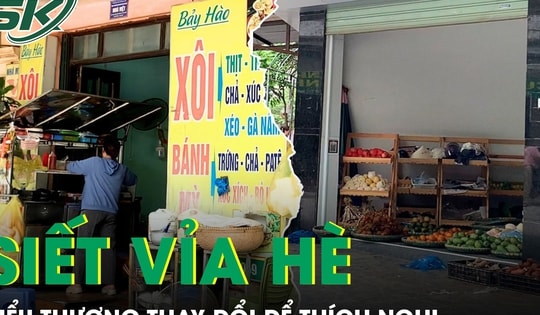 Hà Nội siết vỉa hè, tiểu thương thay đổi cách buôn bán để thích nghi