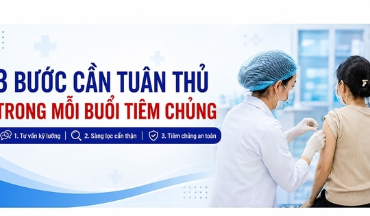 3 bước cần tuân thủ trong mỗi buổi tiêm chủng