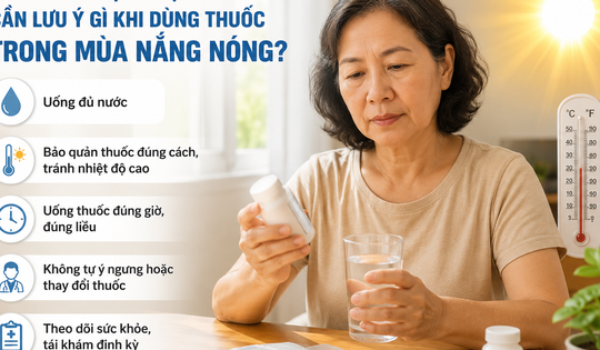 Nắng nóng có thể làm tăng nguy cơ tác dụng phụ thuốc ở người bệnh mạn tính