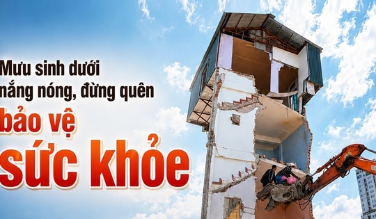 Mưu sinh dưới nắng nóng, đừng quên bảo vệ sức khỏe