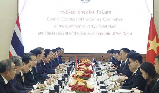 Tổng Bí thư, Chủ tịch nước Tô Lâm hội đàm với Thủ tướng Thái Lan Anutin Charnvirakul