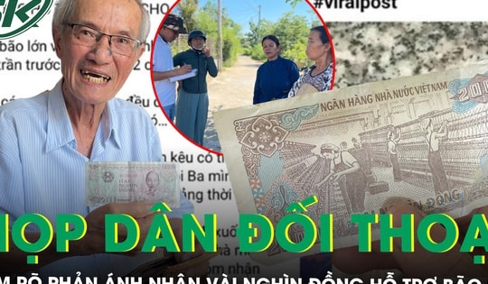 Chính quyền mời dân đối thoại, làm rõ phản ánh nhận vài nghìn đồng hỗ trợ bão lũ ở Gia Lai