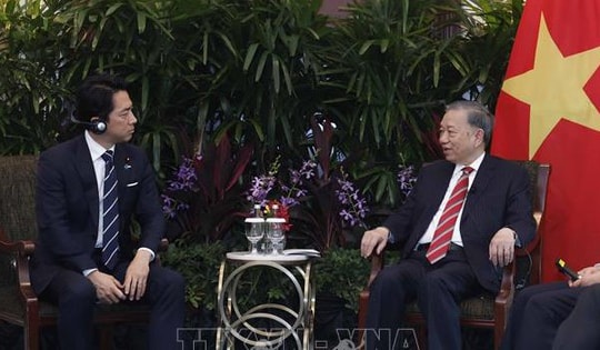 Tổng Bí thư, Chủ tịch nước Tô Lâm tiếp Bộ trưởng Quốc phòng Nhật Bản