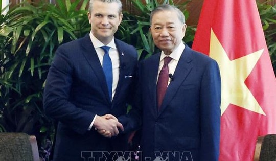 Tổng Bí thư, Chủ tịch nước Tô Lâm tiếp Bộ trưởng Quốc phòng các nước trong khuôn khổ Đối thoại Shangri-la