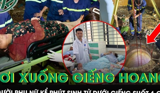 Rơi xuống giếng hoang sâu 30m, người phụ nữ bám thành giếng kêu cứu suốt nhiều giờ