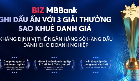 MB ghi dấu ấn với 5 giải thưởng Sao Khuê 2026
