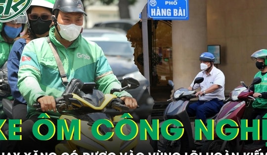 Từ 1/7, xe ôm công nghệ chạy xăng có còn được vào vùng lõi Hoàn Kiếm?
