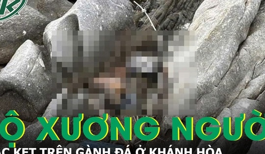 Bí ẩn bộ xương người cùng bộ quần áo mục nát mắc kẹt trên gành đá ở Khánh Hòa