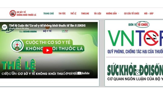 Hôm nay, bắt đầu đăng ký Cuộc thi 'Cơ sở y tế không khói thuốc lá' lần II