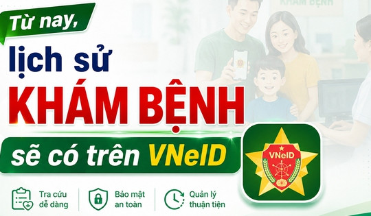 Từ nay, lịch sử khám bệnh sẽ có trên VNeID