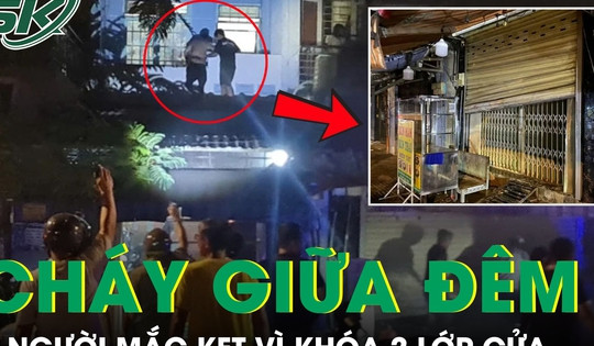 Cháy nhà giữa đêm, 6 người trong gia đình mắc kẹt vì khóa 2 lớp cửa