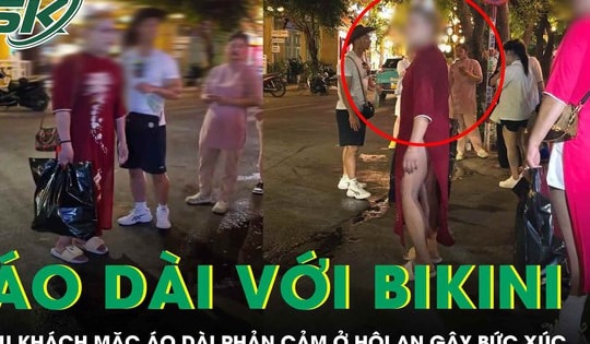 Du khách nước ngoài mặc áo dài với nội y, người phụ nữ kiên quyết yêu cầu ‘phải mặc quần vào’