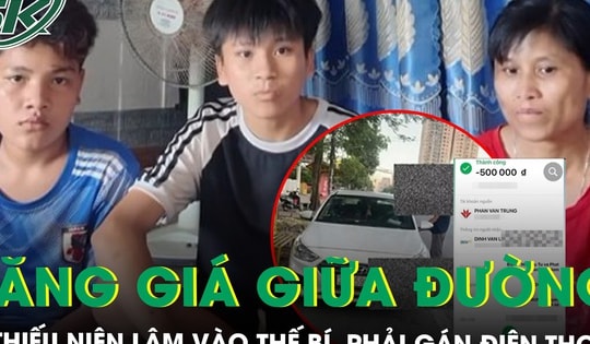 Tài xế xe ghép tăng giá cước giữa đường, ép giá 2 thiếu niên phải gán điện thoại